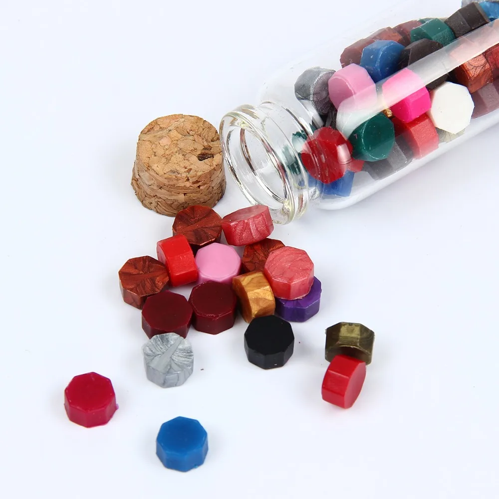 Цветная винтажная запечатывающая восковая бутылка для планшета бусовые гранулы