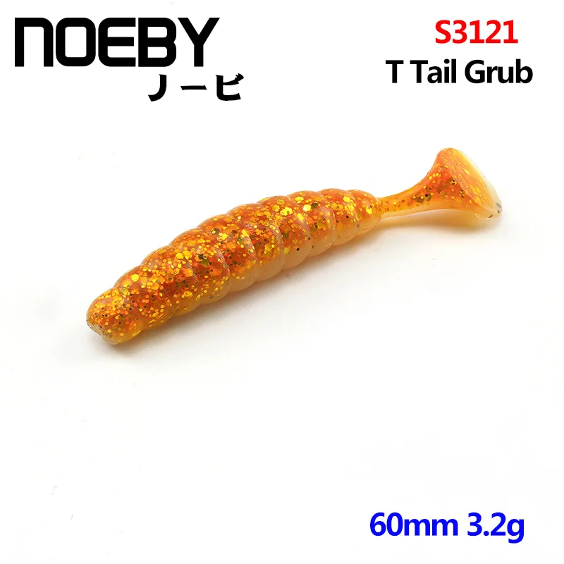 NOEBY 6 шт./лот Мягкая приманка 60 мм/3 2 г качественная профессиональная рыболовная