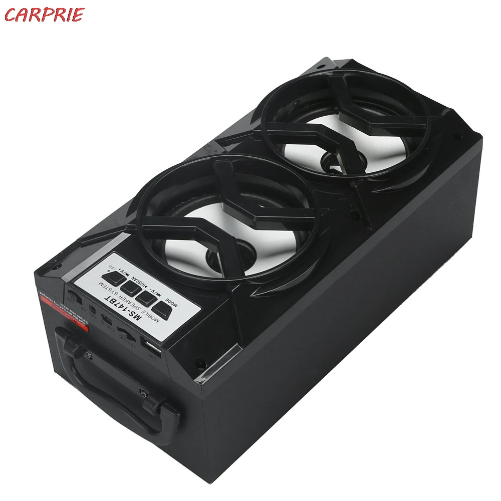 CARPRIE Led Bluetooth беспроводной портативный динамик супер бас с USB/TF/AUX/FM радио большая
