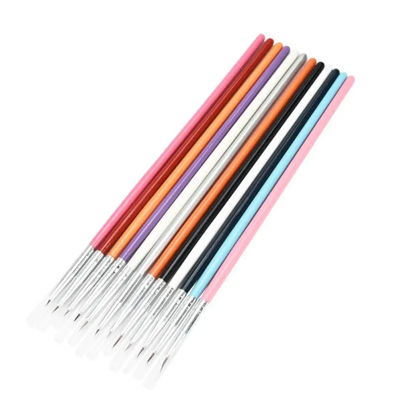 

12PCS Nail Art Design Brush Pen Fine Details Tips Drawing Paint Set #Y