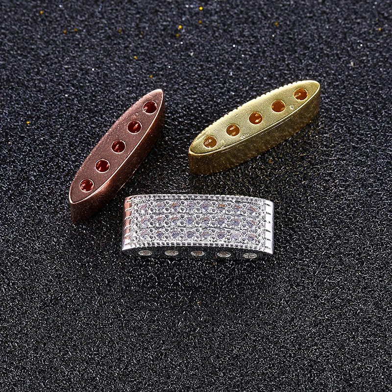 Juya DIY Findings Supplies Handmade 3 5 Holes Spacer Bars Accessories For Luxury Natural Stone Pearl Beads Jewelry Making | Украшения и