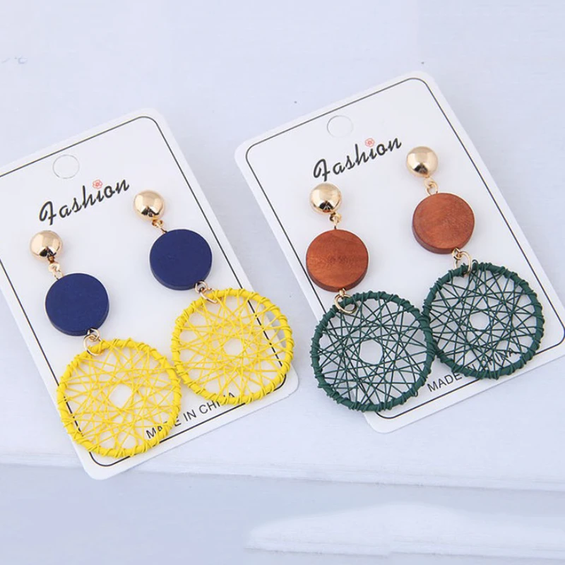 Модные Роскошные простые большие круглые серьги женские модные корейские