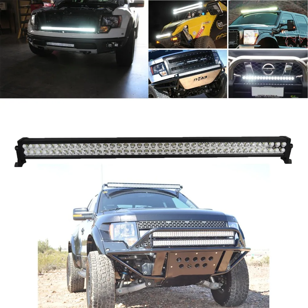 

4x4 combo beam 24000lms 42 inch 240w car driving lights wiring kit 12v offroad led work light bar for SUV Tractor Truck Boat