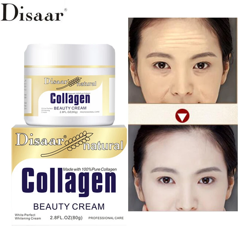 

Face Cream Collagen Facial Moisturizer Cream Lanolin Skin Moisturizing Soothing & Hydrating & Brightening Cream Disaar 80g