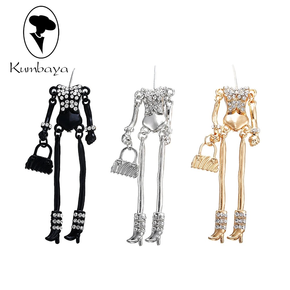 50 pcs/lot New Doll Alloy Naked Bodies with Crystal DIY Accessories Necklace Black Gold White Handmade Statements NS238-07