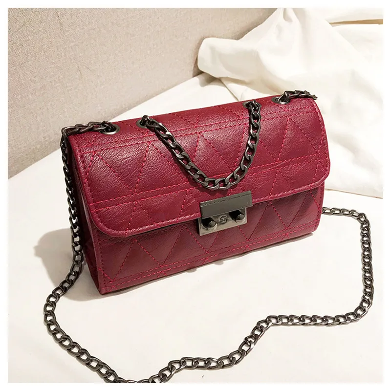 

Women Chain Clutch Bags Designer Diamond Lattice Shoulder Bag Female Crossbody Bags Ladies Messenger Bags Fashion Handbags New