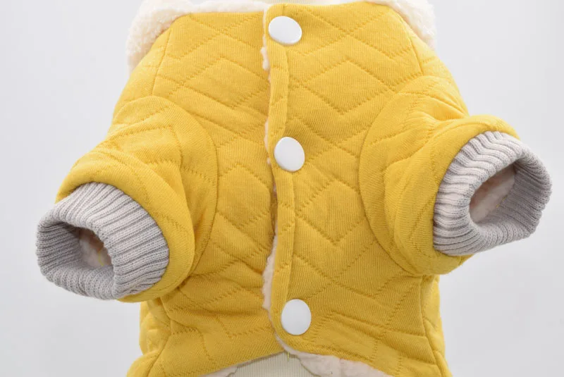 Горячая Распродажа, красный, желтый цвета, размеры Xs-xxl, Комбинезоны для собак на осень и зиму, одежда для домашних животных, мягкая теплая одежда для маленьких собак