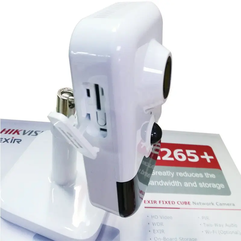 HIKVISION DS-2CD2435FWD-IW 3MP инфракрасный cube камера Встроенный микрофон H.265 мини