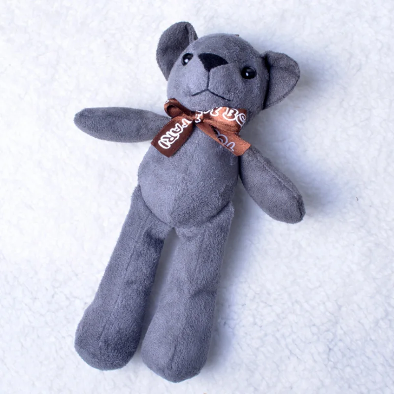 5 шт./Лот плюшевый мини-мишка плюшевые игрушки 20 см маленький медведь серые мягкие