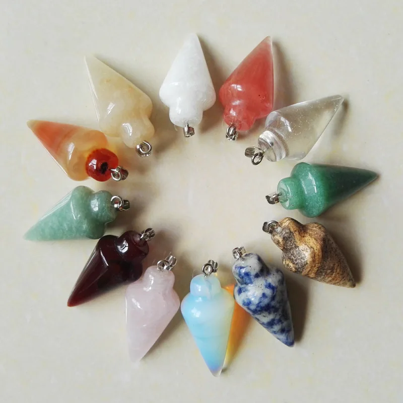 Бесплатная доставка 2015 горячая Распродажа смешанный натуральный камень Маятник