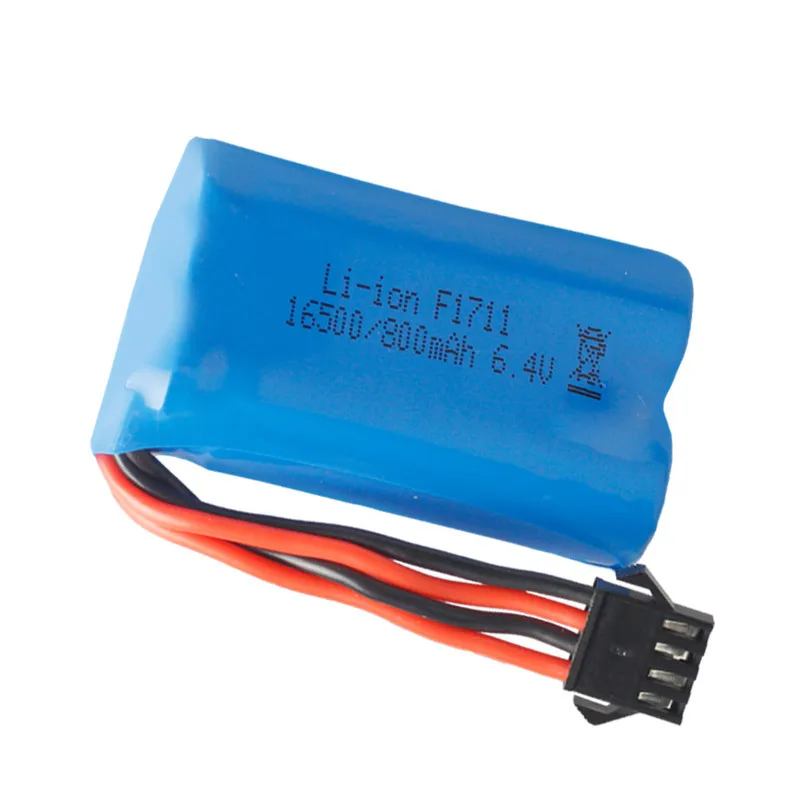 1 2 шт 6 4 в 800 мАч 15C 16500 литий ионный аккумулятор для RC Wltoys 18628 18629 18428 18429 автомобилей