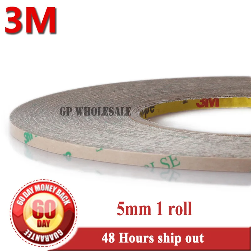 

3M 5mm*55M 3M 9495LE 300LSE Super Strong Adhesion Two Sided Sticky Roll Tape for LCD Lens Bezel Frame Glass Bonding Application