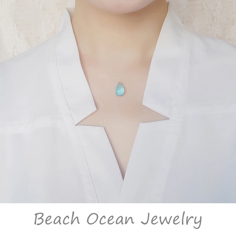 Ожерелье чокер SRCOI ожерелье в виде слезы Русалочки для пляжа морской воды