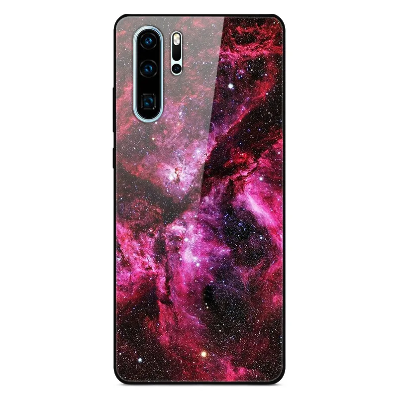 5 Чехол для huawei P30 Pro, Жесткий Чехол из закаленного стекла, силиконовая мягкая рамка, разноцветный чехол для телефона huawei P30Pro P 30 P30, чехол - Цвет: 5