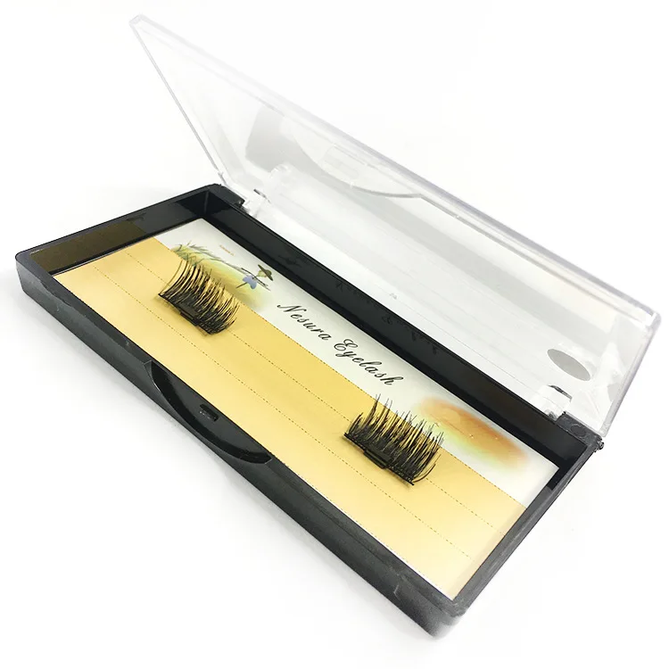 4pcs/pair Magnetic Eyelashes with 1 Magnet Half Hair Natural 3D false Handmade eyelashes False Eye Lashes HP722 | Красота и здоровье