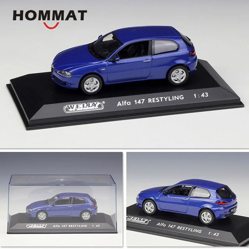 HOMMAT моделирование Welly 1:43 весы Alfa Romeo 147 рестайлинг модель автомобиля литье под