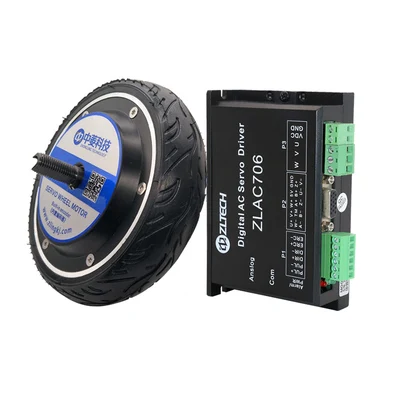 DC24V 48V 6 5 дюйм миниатюрный Серводвигатель колеса типа Робота встроенный