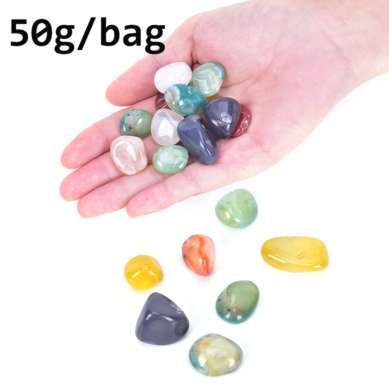 50 г/пакет Кристальный камень случайный полированный нестандартные натуральные
