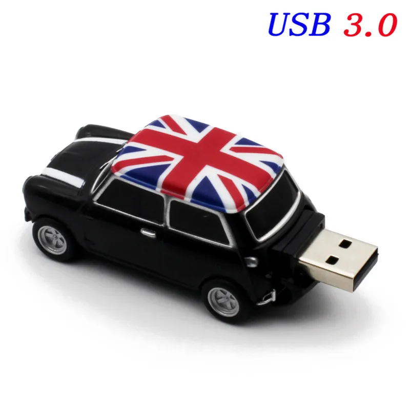 Корабль Symulacja samochodu 64 ГБ, USB, мини Kreatywny Cooper Samochody Modelu usb 3,0 флэш-карта памяти, Флеш накопитель 16 ГБ 32 ГБ 64 ГБ - Цвет: Mini (black)