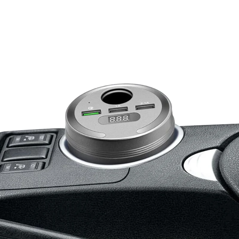 Bluetooth Автомобильный MP3-плеер fm-передатчик 3 выхода USB 1 А адаптер для прикуривателя