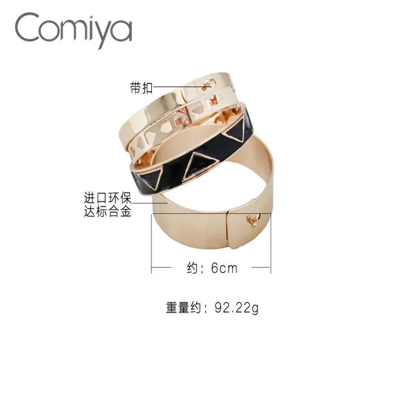 Женский браслет Comiya модный винтажный золотого цвета из цинкового сплава в стиле