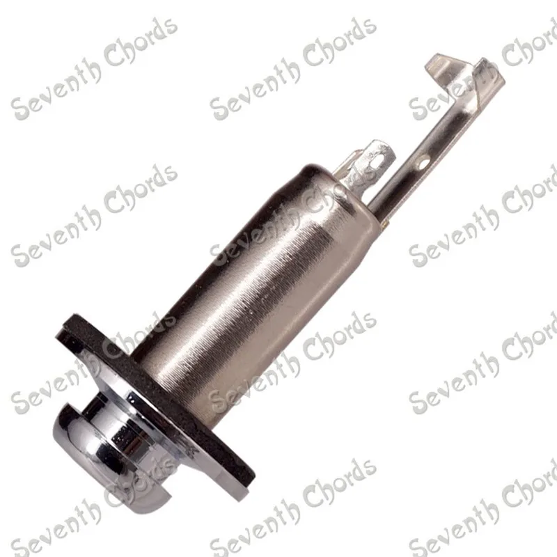 10 шт. хромированный латунный замок для гитарного ремня|jack plate|strap lockinput jack |