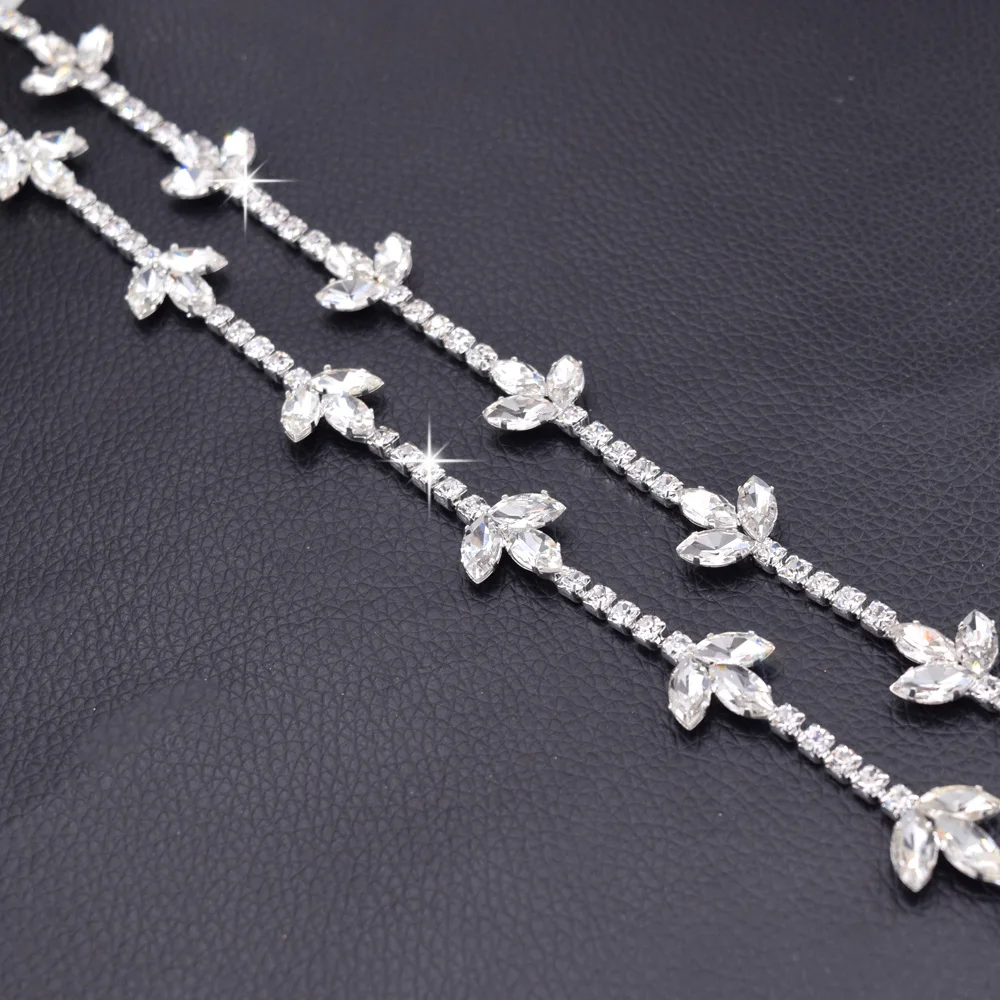 10 ярдов SS16 стразы цепочка Пришивные нашивки на пояс для одежды украшение в виде