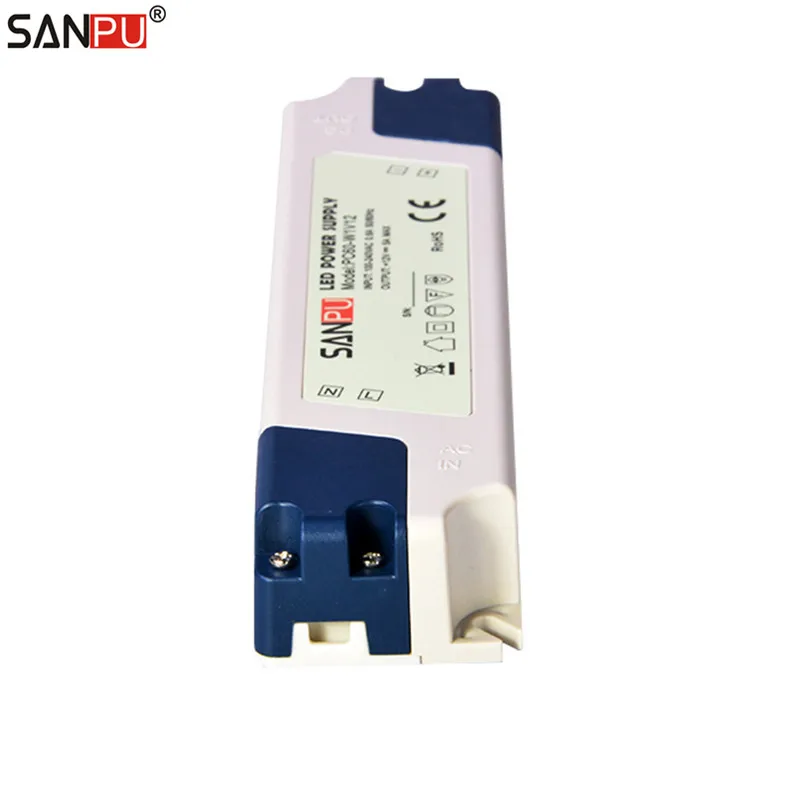 SANPU SMPS 60 Вт 12 В 5 А фотолампы для светодиодов 220 110 фототрансформатор IP44 внутреннего