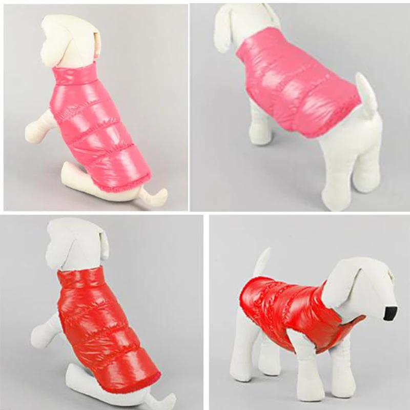 Comwarm/Новые теплые пуховики ярких цветов для домашних животных зимняя жилетка