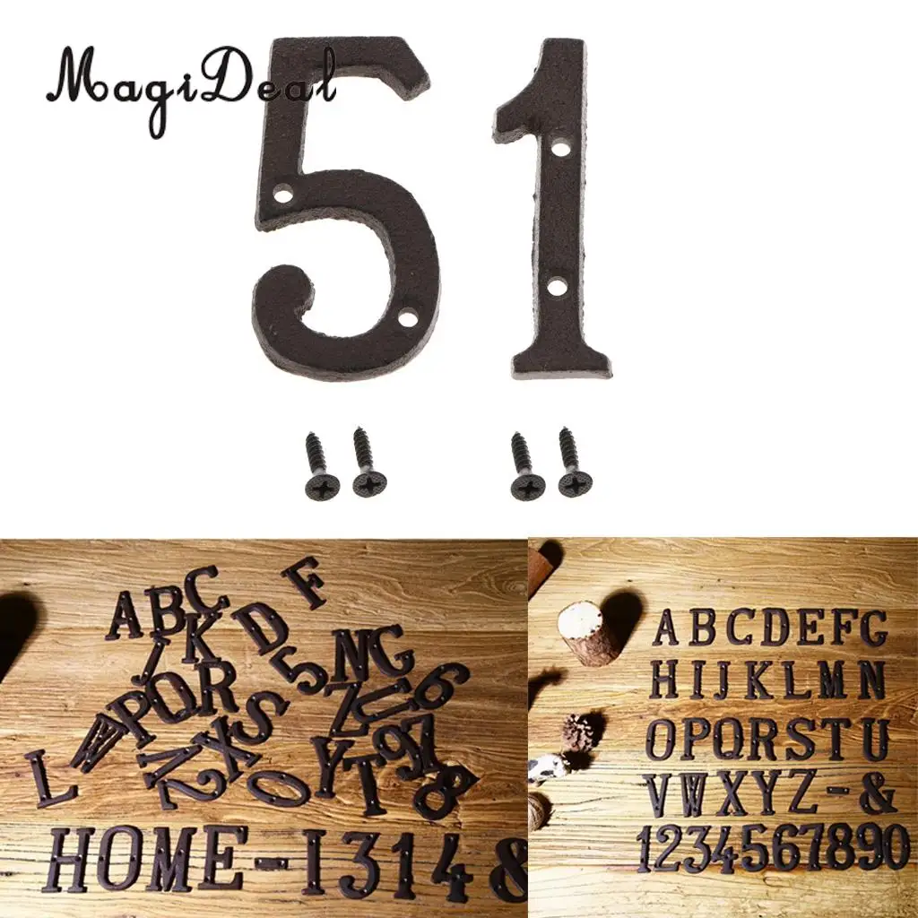 2 шт. деревенский дом офисная дверь табличка адрес арабский цифра знак 1 5|Наклейки