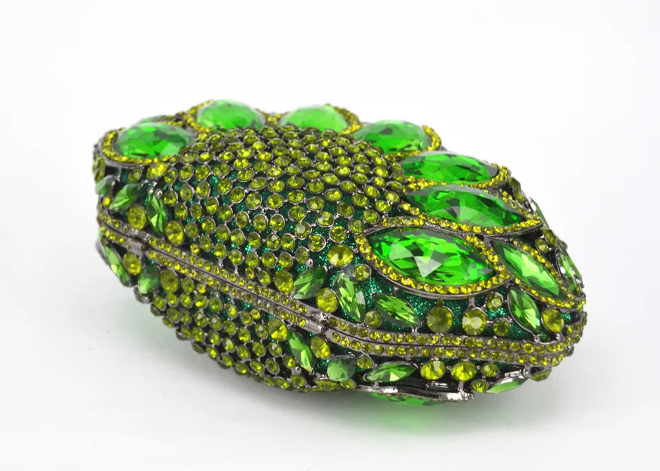 Сумка клатч в форме павлина с Зелеными камнями и кристаллами 88151|handbags mexico|purse