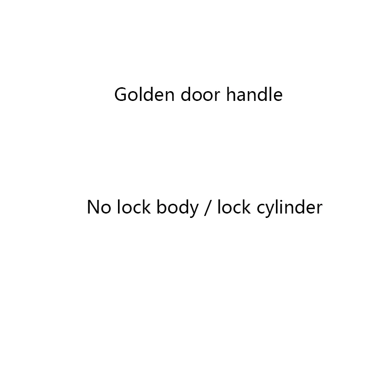 Golden Fake Lock 1Set Minimalist Interior Door Lock Split Door Handle with Key Lock Accessories for Modern Bedroom Bathroom Living Room JF1943 - Цвет: Golden Fake Lock