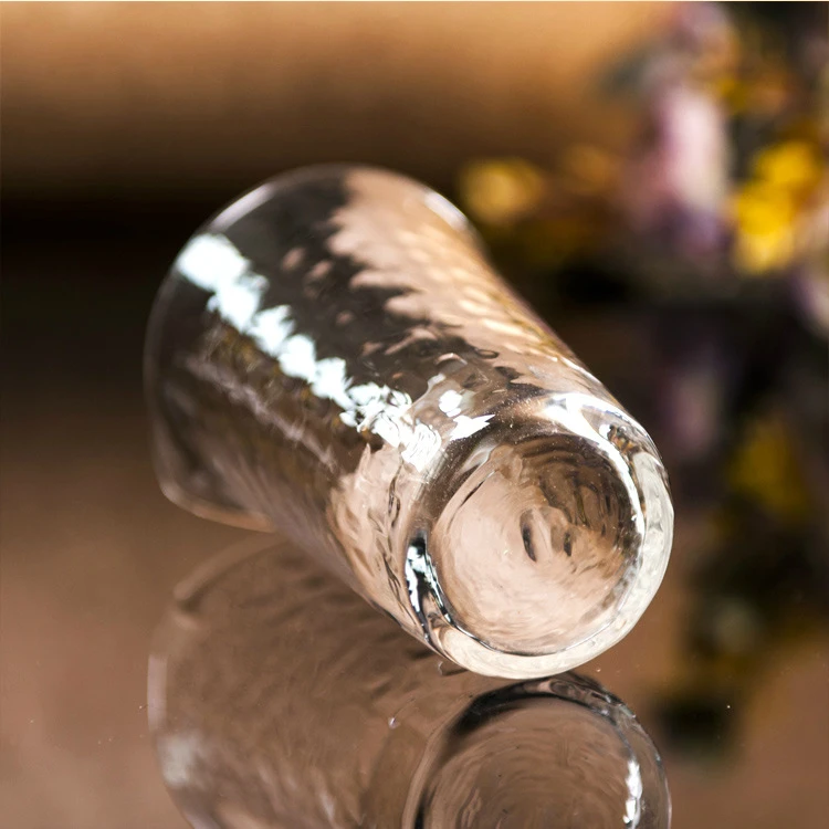 180 мл прозрачная креативная стеклянная прямая деревянная кружка с высокой