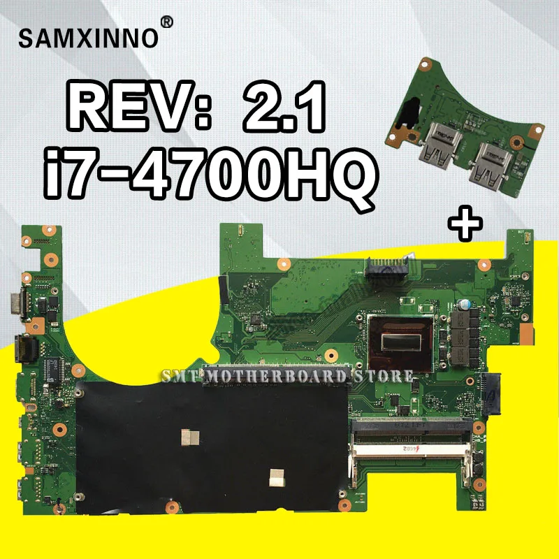 G750JX материнская плата для ноутбука G750JW REV2.1 с процессором i7 4700HQ GTX770M/3 ГБ|laptop motherboard|motherboards for laptopsmotherboard motherboard |