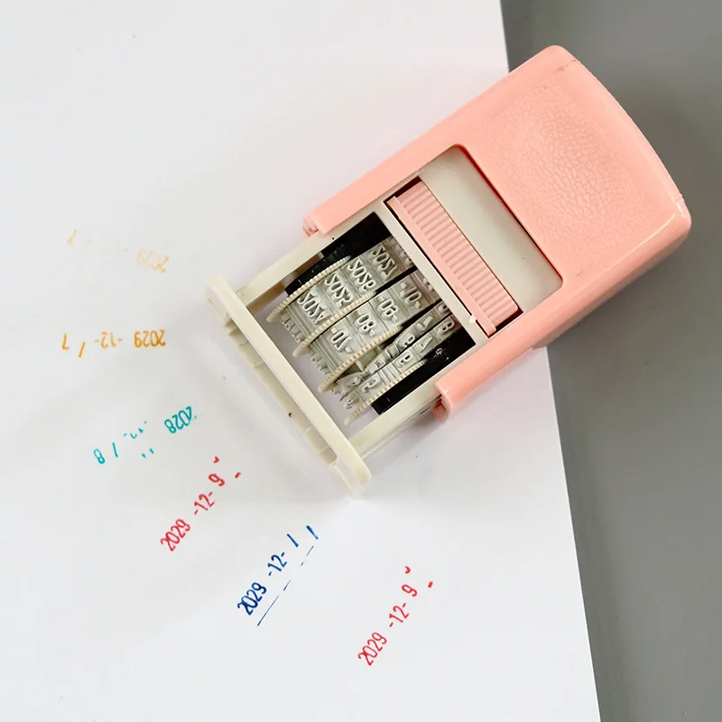 Пластмассовая ручка с датой Diy штампы для скрапбукинга Kawaii Канцелярские товары