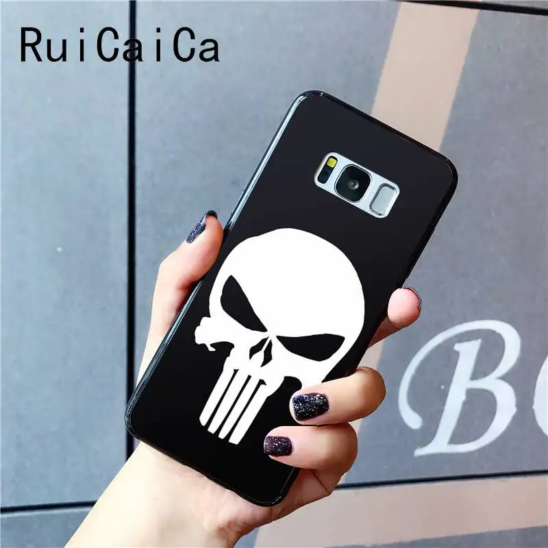 Чехол для телефона Ruicaica Marvel Game The Punisher Ghost Rider чехол Samsung Galaxy S9 plus S7 edge S6 S10 S8 |