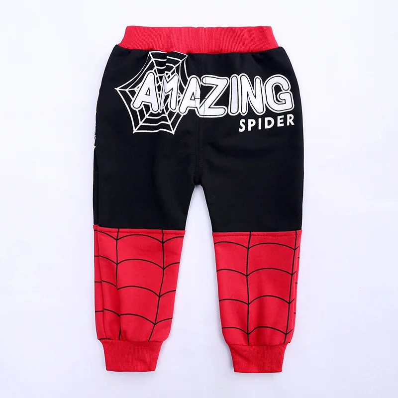 Осенний спортивный костюм «Супермен» комплект детской одежды, костюм «Человек-паук» Детская одежда хлопковый спортивный костюм для маленьких Boys1-4Y
