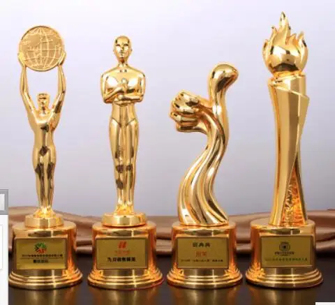 Металлический трофей статуэтка Оскара высокого класса в память о памяти пальцев