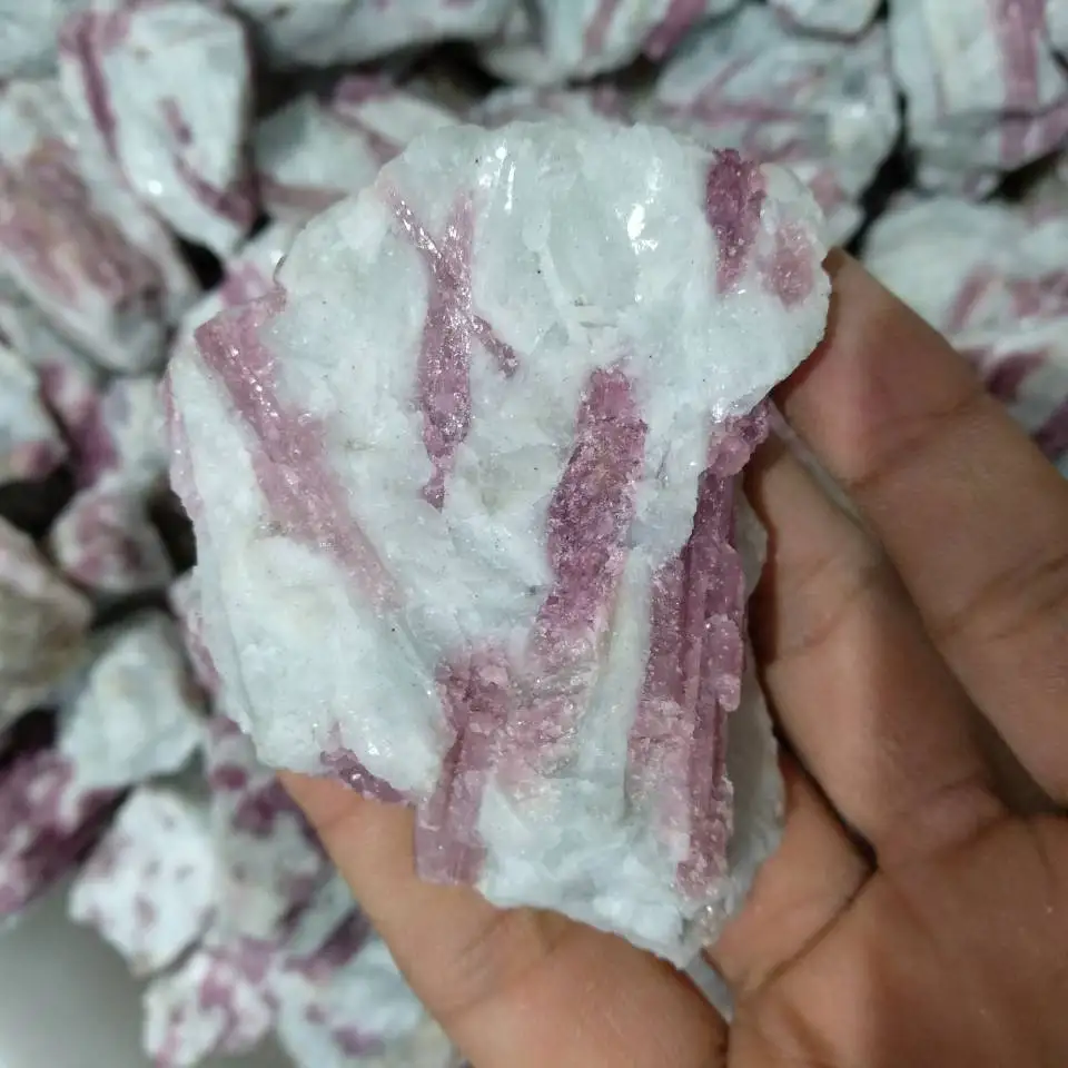 150g Red Tourmaline Crystal Facet Rough Specimen 100% Natural | Дом и сад