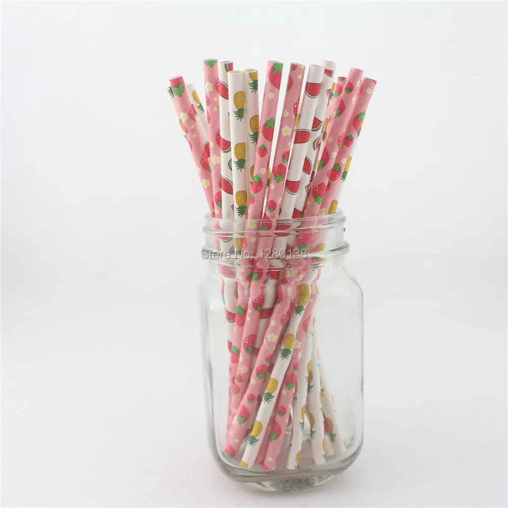 Фруктовые бумажные соломинки HPYDIY поп-палочки для торта украшения помолвки
