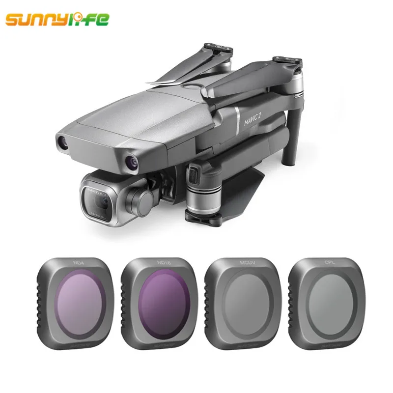 Sunnylife DJI Мавик 2 PRO Lens фильтр Gimbal Набор светофильтров для камеры MCUV CPLND4 ND8 ND16 ND32 Drone