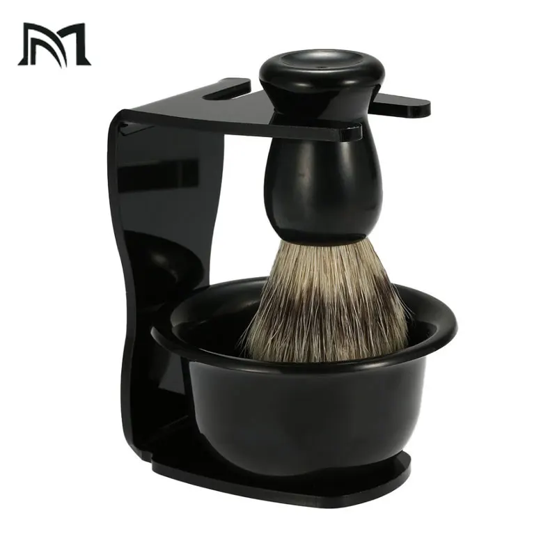 3 в 1 мыльница для бритья щетка подставка волос мужской инструмент очистки бороды