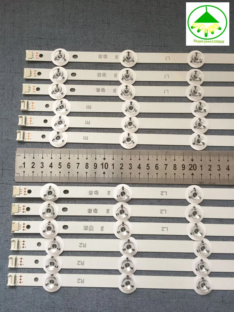 (Новый комплект) 12 шт./компл. светодиодный подсветка полосы для LG 55LB7200 55 &quotV14