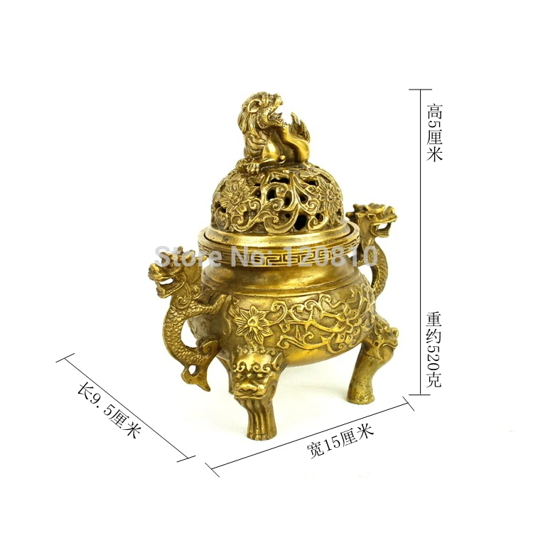 WBY медная посуда Lotus благовония курятник Tengu в даосизме ароматическая спираль из
