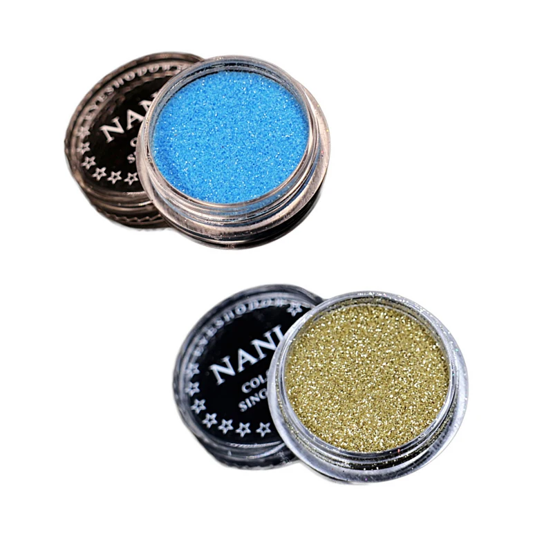 2pcs 1set 2/6 шт./компл. косметика для глаз для губ Уход за кожей лица макияж продолжительный блеск порошок монохромным принтом «глаза» для невесты с жемчужинами Порошковые блестки сияющая макияж - Цвет: 2pcs 1set