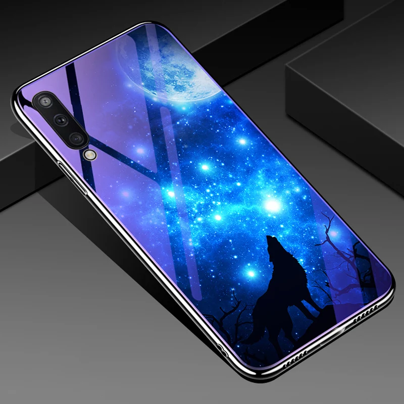 Чехол из закаленного стекла для samsung Galaxy A50 чехол с мягким покрытием бампер для Samung S10 Plus Lite S10E S9 A30 A20 A10 M20 Note 9
