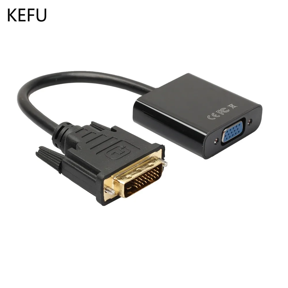 100 шт./лот оптовая продажа 2017 новейший DVI 24 + 1 папа к VGA Женский монитор конвертер