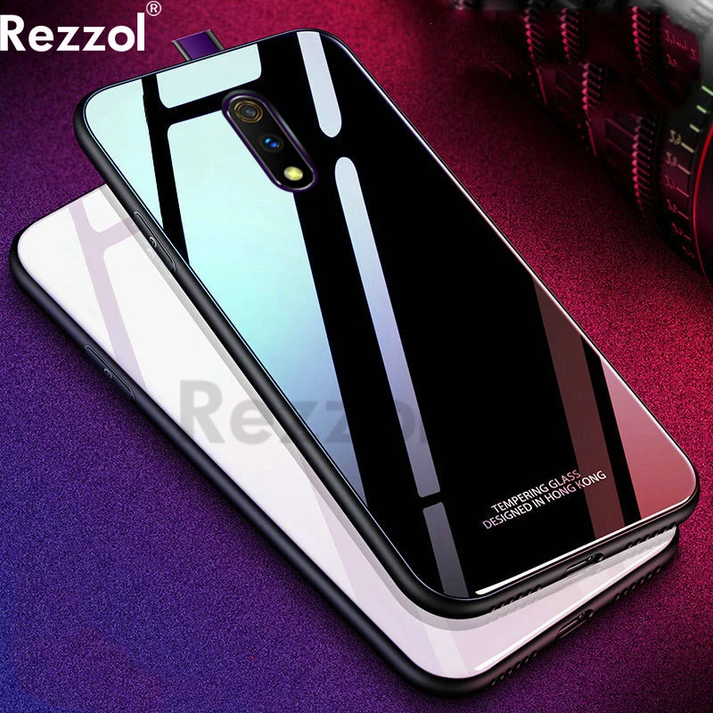 Для Realme X чехол из закаленного стекла жесткий для OPPO K3 Lite противоударный Coques Rezzol