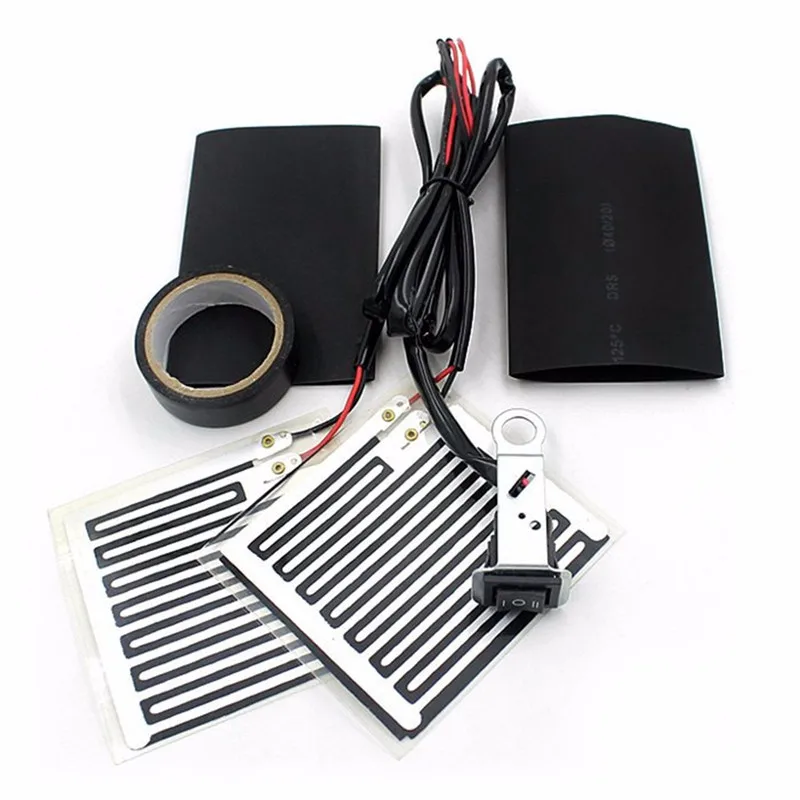 

12v Universal Motorcycle Atv Quad Scooter Motorbike Heated Grip Pads Heaters Quick Warm Hot Grip Pads Hand Bar Heater