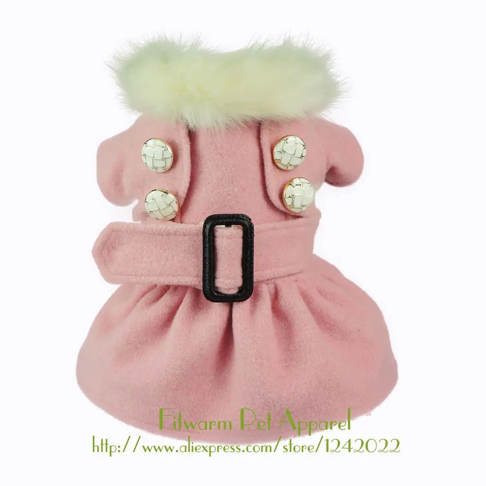 Fitwarm Высококачественная благородная розовая шерстяная одежда для домашних